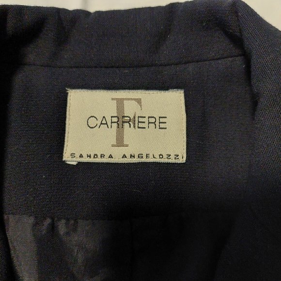 FEMME DE CARRIERE Business Skirt Blazer Suit, Black, Size 36 /Us 6 - Picture 3 of 13